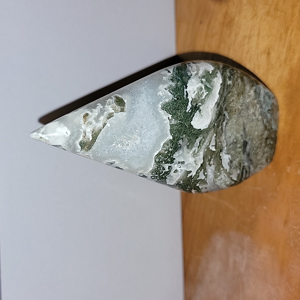 Moss Agate Freeform Flame